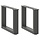 Couchtischgestell 2er-Set U-Form 40x30 cm Stahl anthrazit - bis zu 33% Rabatt