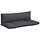 Palettenkissen Set 2-tlg. 110x58cm Anthrazit - Bis zu 33% Outlet-Rabatt
