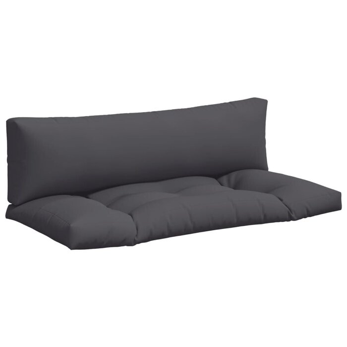 Vidaxl Palettenkissen Set 2-tlg. 110x58cm Anthrazit - Bis zu 33% Outlet-Rabatt