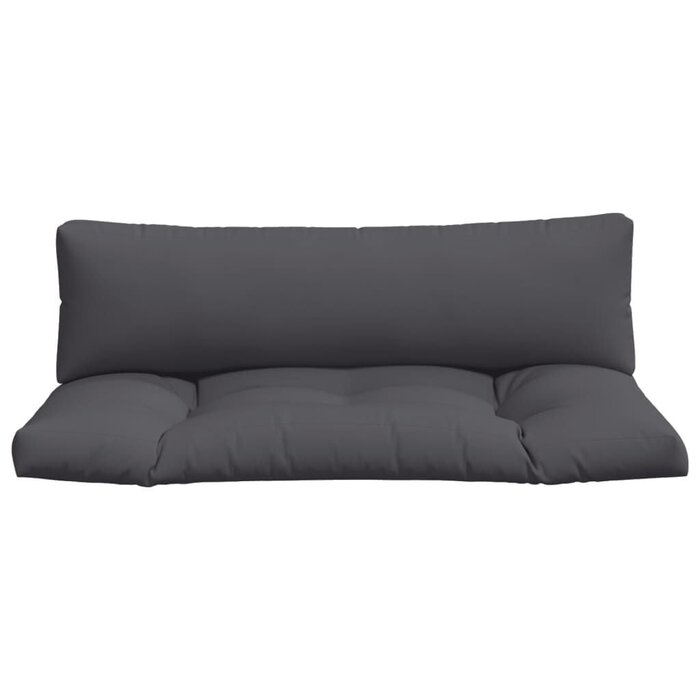 Vidaxl Palettenkissen Set 2-tlg. 110x58cm Anthrazit - Bis zu 33% Outlet-Rabatt
