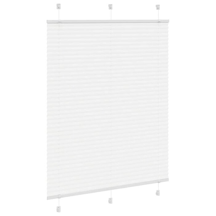 Vidaxl Plissee-Rollo 105x100 cm weiß - blickdicht & flexibel - bis zu 27% sparen