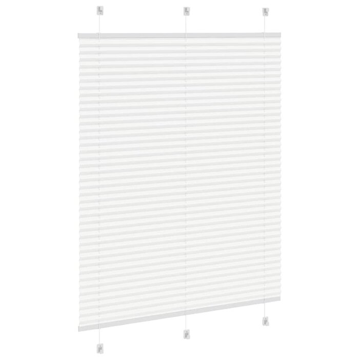 Vidaxl Plissee-Rollo 105x100 cm weiß - blickdicht & flexibel - bis zu 27% sparen