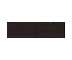 Vidaxl Massive Eichenholz Tischplatte, Naturkante, 180x50 cm - bis zu 66% günstiger
