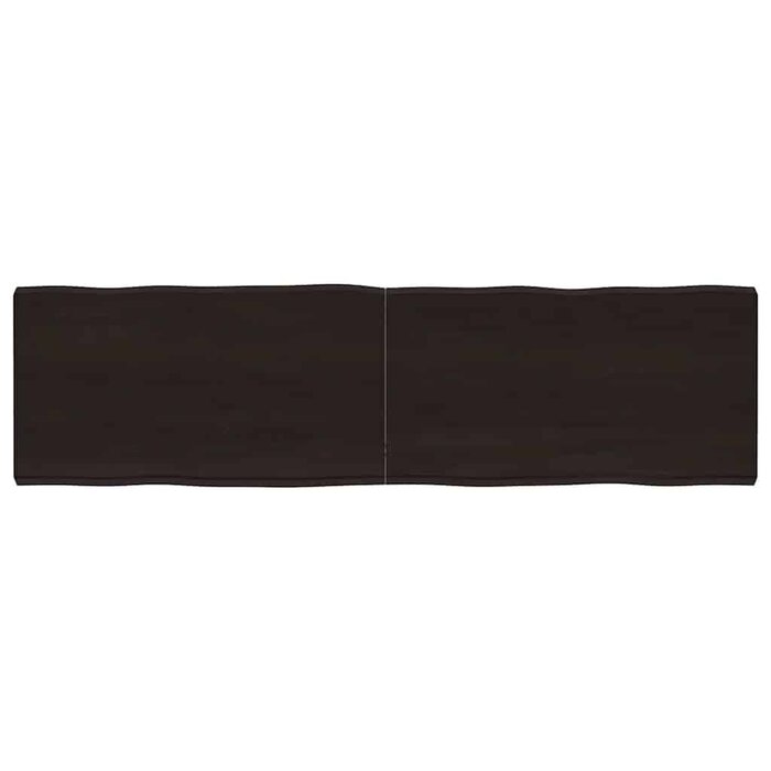 Vidaxl Massive Eichenholz Tischplatte, Naturkante, 180x50 cm - bis zu 66% günstiger