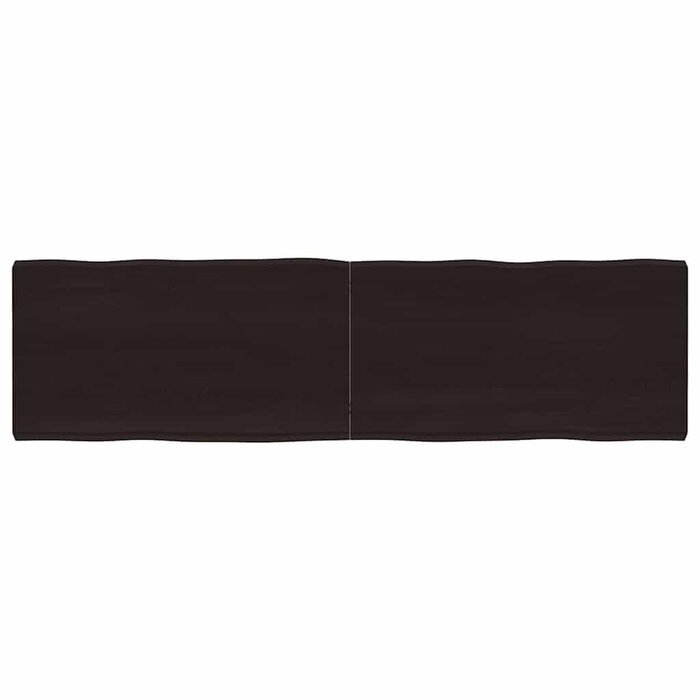 Vidaxl Massive Eichenholz Tischplatte, Naturkante, 180x50 cm - bis zu 66% günstiger