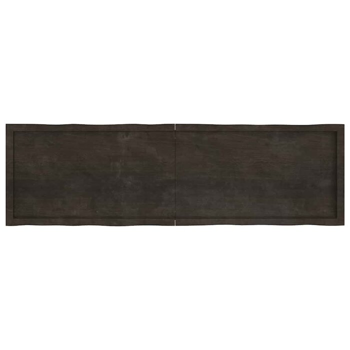 Vidaxl Massive Eichenholz Tischplatte, Naturkante, 180x50 cm - bis zu 66% günstiger
