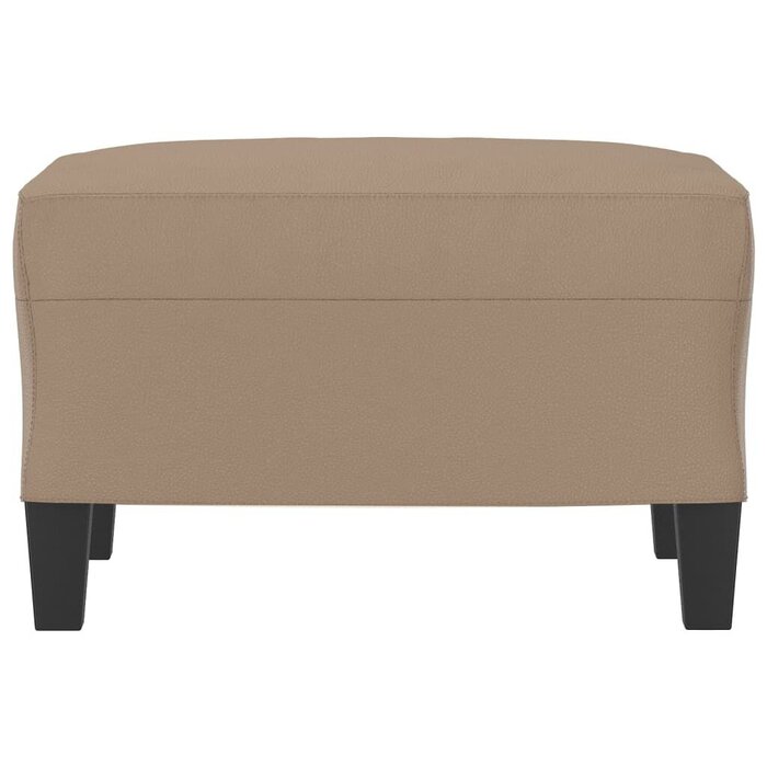 Vidaxl Eleganter Fußhocker Cappuccino Kunstleder - Jetzt bis zu 65% sparen
