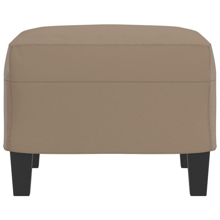 Vidaxl Eleganter Fußhocker Cappuccino Kunstleder - Jetzt bis zu 65% sparen