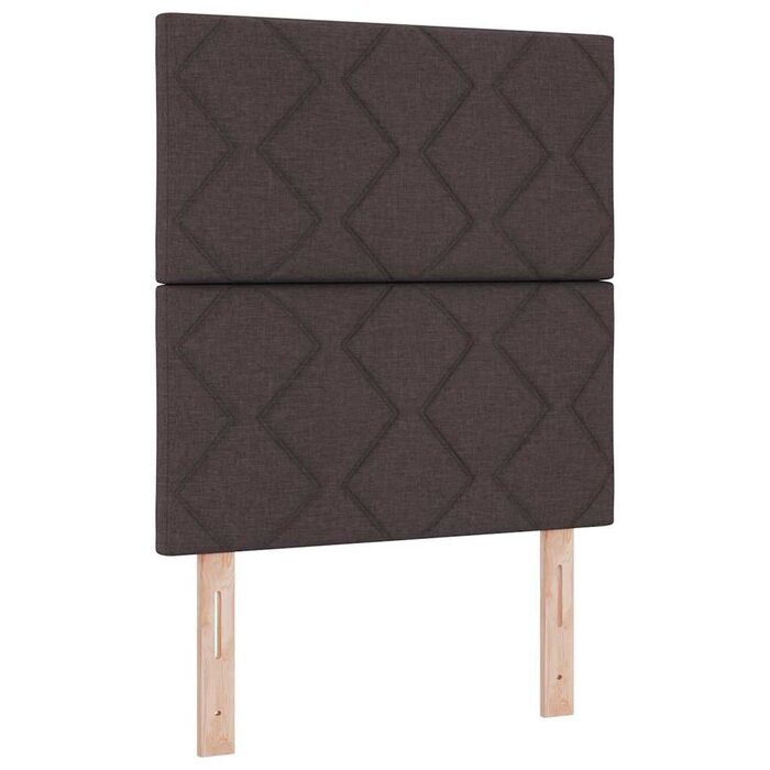 Vidaxl Stoff-Kopfteil Dunkelbraun 80cm - Geometrisches Design - bis zu 53% reduziert