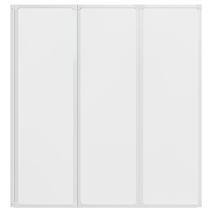 Vidaxl Badewannenfaltwand 132 x 140 cm - Matte Optik - Sparen Sie bis zu 41%
