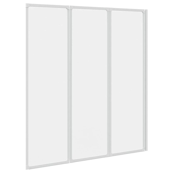 Vidaxl Badewannenfaltwand 132 x 140 cm - Matte Optik - Sparen Sie bis zu 41%