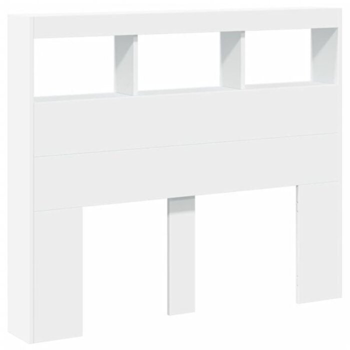 Vidaxl Kopfteilschrank mit LED-Beleuchtung Weiß 120cm - bis zu 66% sparen