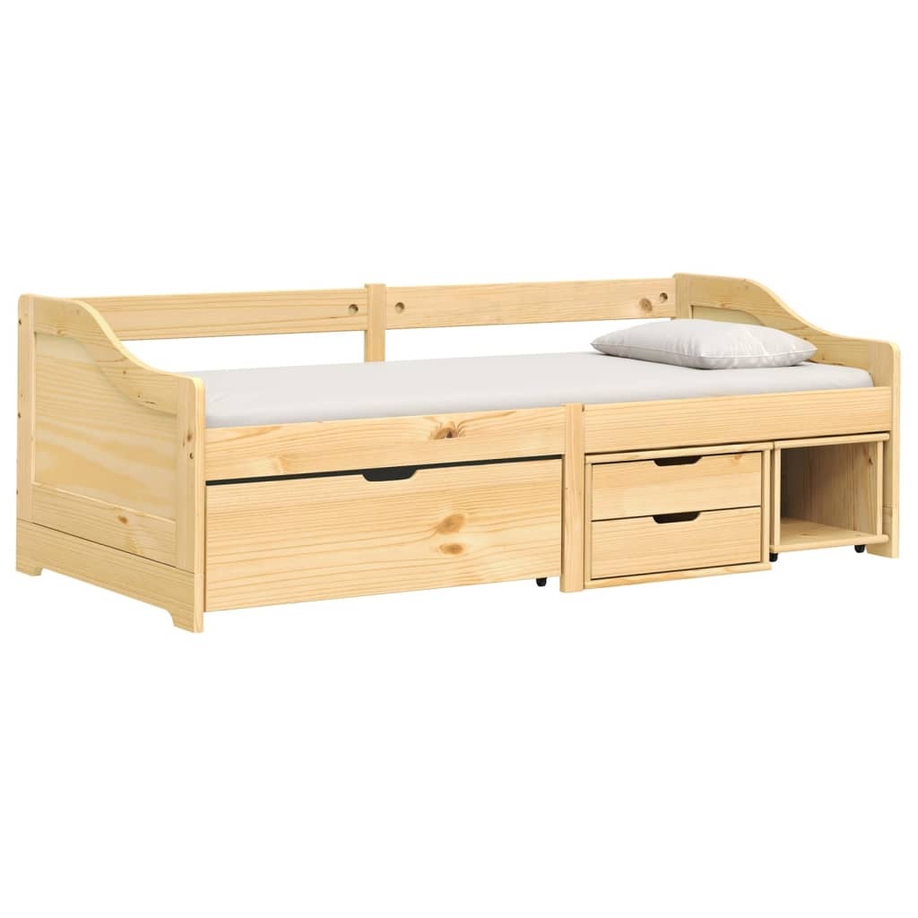 Vidaxl Tagesbett mit 3 Schubladen IRUN 90x200 cm - massives Kiefernholz - bis zu 35% Rabatt