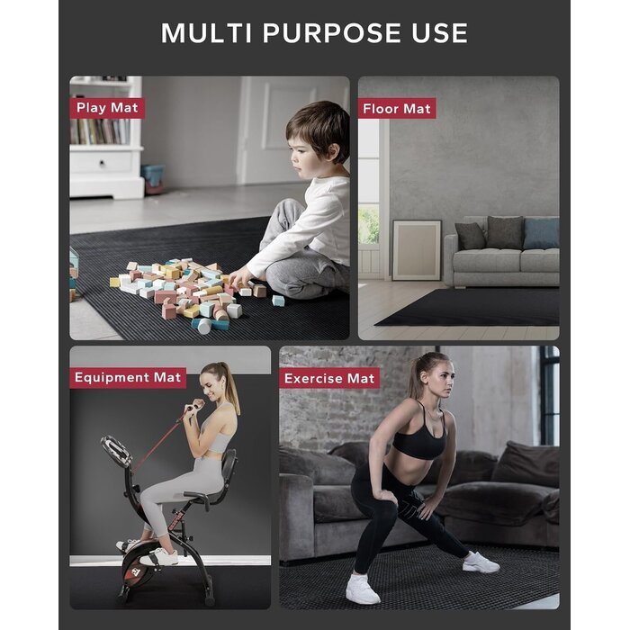 XXL Yogamatte 213x152 cm - 8mm Dick - Rutschfest - Jetzt bis zu 34% sparen