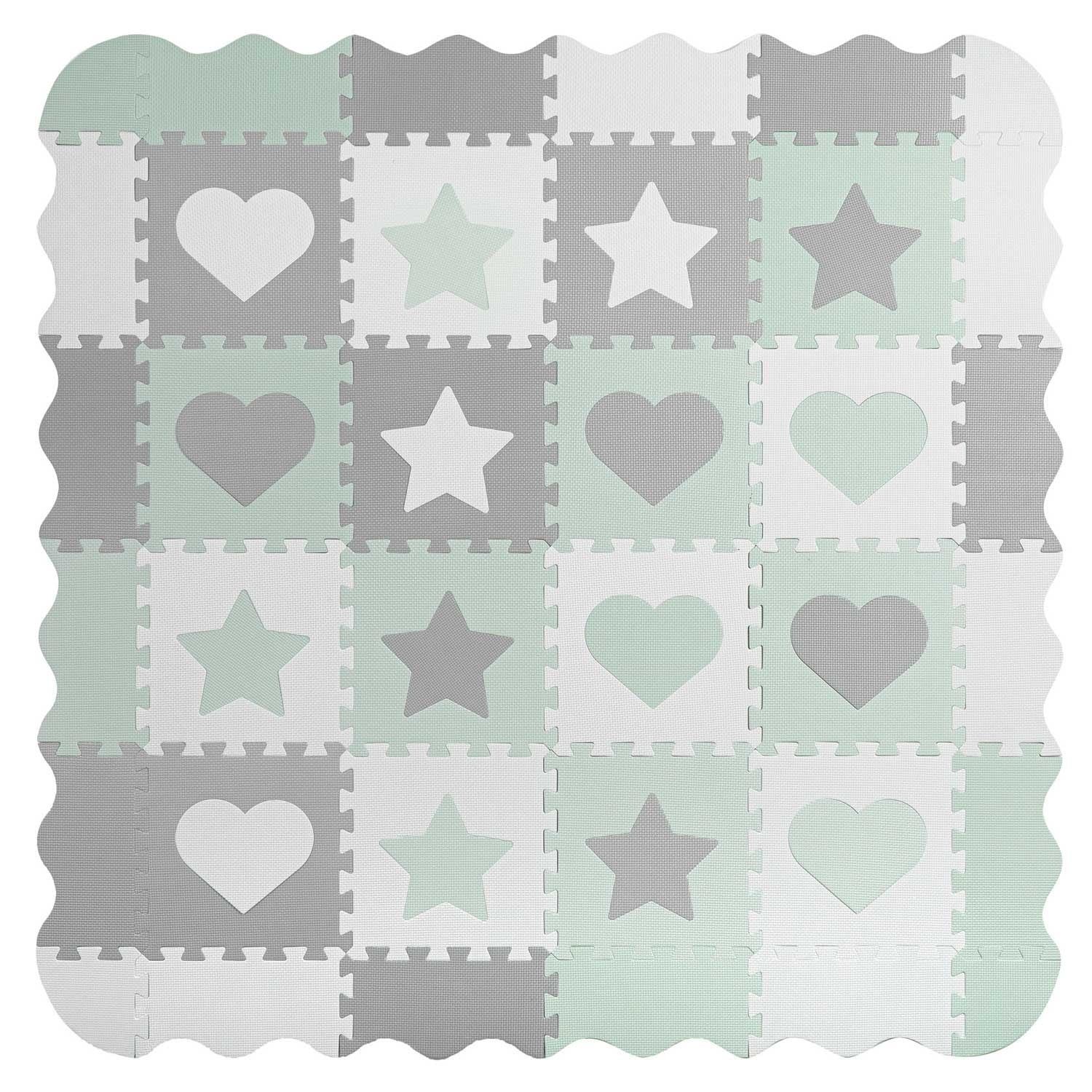 Viking Choice Schaumstoff-Puzzlematte 150x150cm Grau-Mint - Bis zu 36% Rabatt