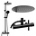 Schwarzes Duschsystem mit Thermostat & Regendusche - Bis zu 36% Rabatt