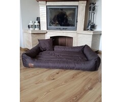 Viking Choice XXL Hundebett 120x90cm Kunstleder Braun - Bis zu 31% Rabatt!