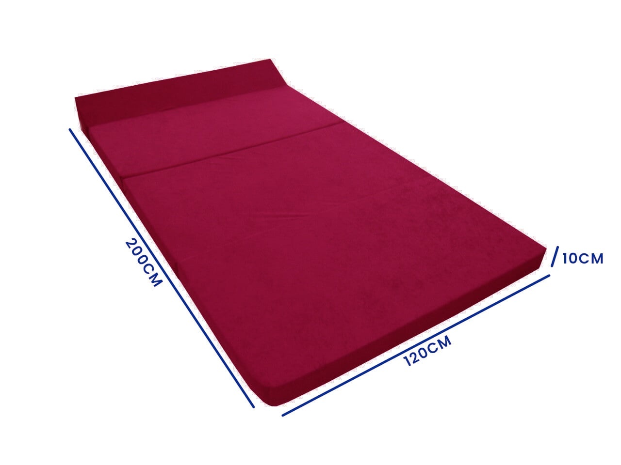 Viking Choice Klappmatratze 200x120 cm mit Kissen - Bordeaux - bis zu 34% sparen