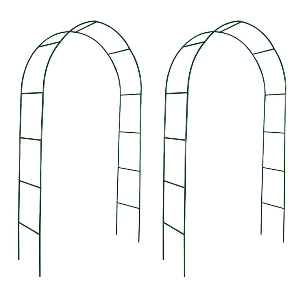 Vidaxl Rankbogen Set, 140x240cm, 2er-Set, Dunkelgrün - bis zu 27% Rabatt