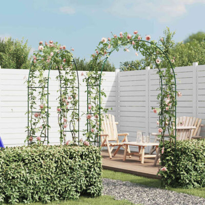 Vidaxl Rankbogen Set, 140x240cm, 2er-Set, Dunkelgrün - bis zu 27% Rabatt