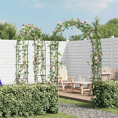 Vidaxl Rankbogen Set, 140x240cm, 2er-Set, Dunkelgrün - bis zu 27% Rabatt
