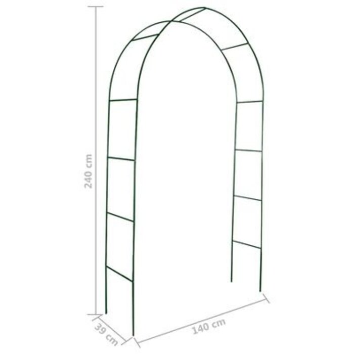 Vidaxl Rankbogen Set, 140x240cm, 2er-Set, Dunkelgrün - bis zu 27% Rabatt