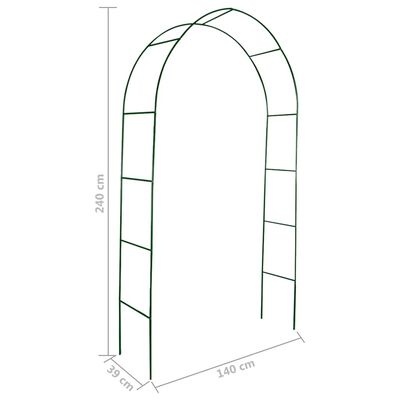 Vidaxl Rankbogen Set, 140x240cm, 2er-Set, Dunkelgrün - bis zu 27% Rabatt