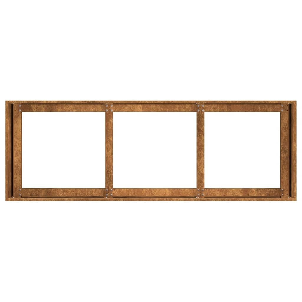 Vidaxl Cortenstahl Pflanzkübel 120x40x40 cm - Wetterfest & Robust - bis zu 33% Rabatt