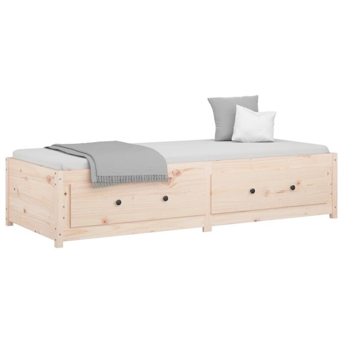Vidaxl Ausziehbares Tagesbett Kiefer massiv 80x200 cm - Jetzt bis zu 30% reduziert