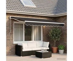 Vidaxl Markisentuch Ersatzbespannung Anthrazit 280 x 195 cm - bis zu 34% sparen