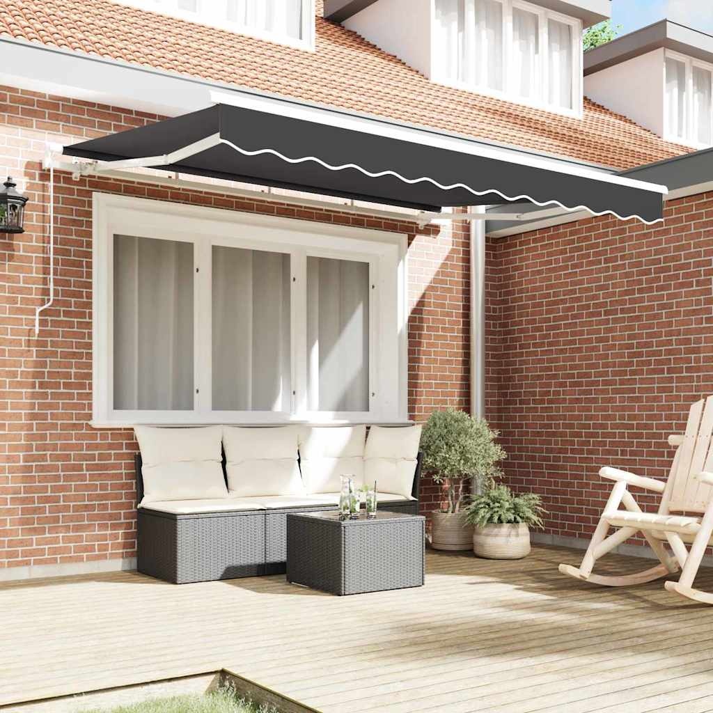 Vidaxl Markisentuch Ersatzbespannung Anthrazit 280 x 195 cm - bis zu 34% sparen