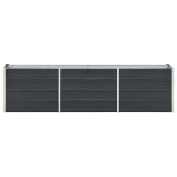 Vidaxl Hochbeet aus verzinktem Stahl 240x40x45 cm Anthrazit - bis zu 34% sparen