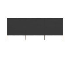 Vidaxl 3-teiliger Windschutz 400x160 cm Anthrazit - Bis zu 34% sparen