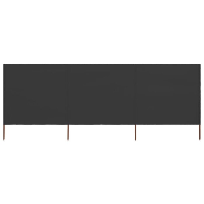 Vidaxl 3-teiliger Windschutz 400x160 cm Anthrazit - Bis zu 34% sparen