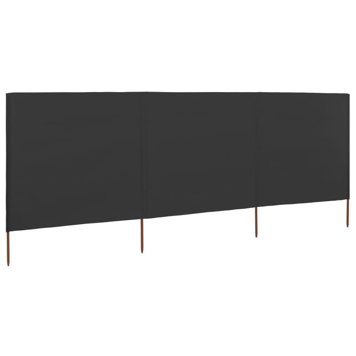 Vidaxl 3-teiliger Windschutz 400x160 cm Anthrazit - Bis zu 34% sparen