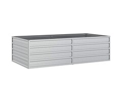 Vidaxl Hochbeet 160x80x45 cm aus Stahl - Silber - Outlet bis zu 28% Rabatt