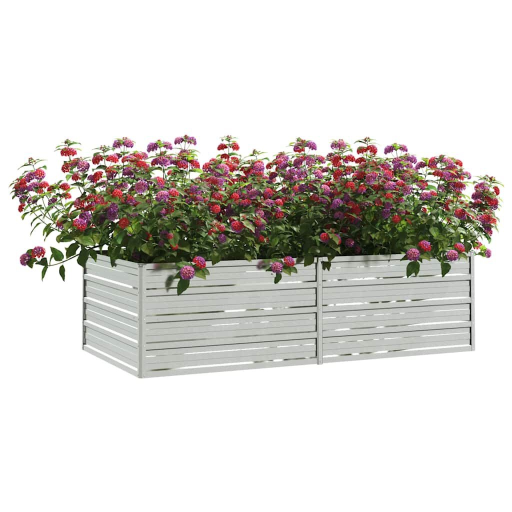 Vidaxl Hochbeet 160x80x45 cm aus Stahl - Silber - Outlet bis zu 28% Rabatt