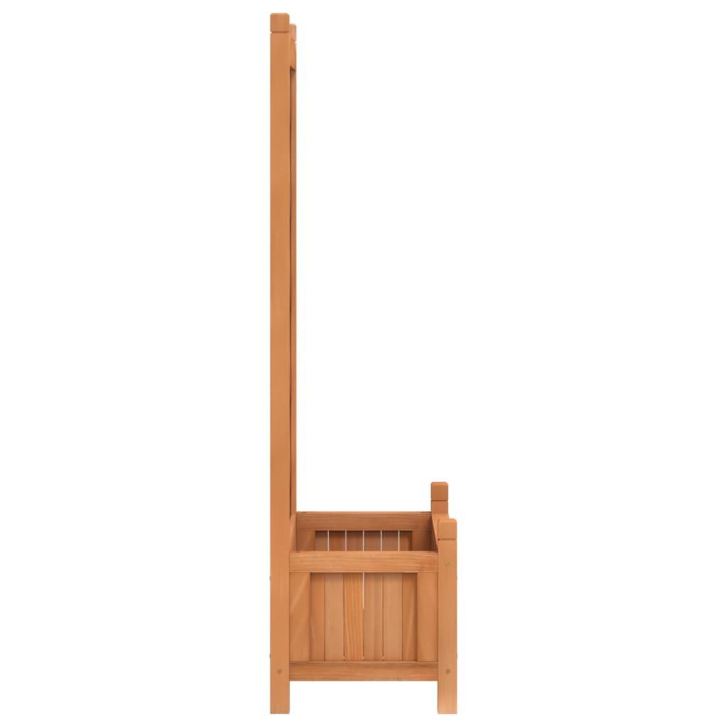 Vidaxl Massiver Pflanzkasten mit Rankgitter, braun, 55 cm - bis zu 33% reduziert