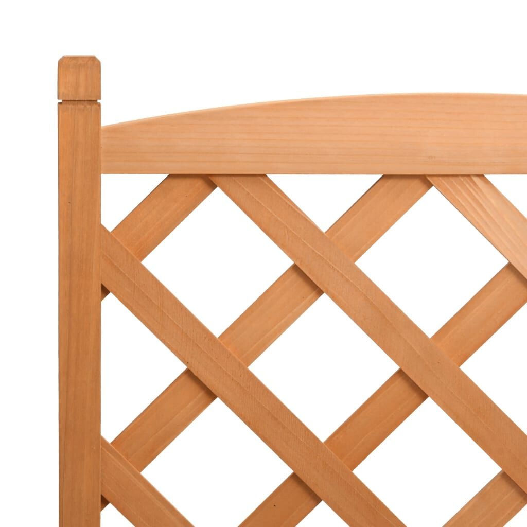 Vidaxl Massiver Pflanzkasten mit Rankgitter, braun, 55 cm - bis zu 33% reduziert