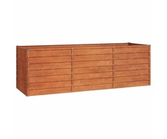 Vidaxl Großes Cortenstahl Hochbeet 240x80x77cm - Jetzt bis zu 34% Rabatt sichern!