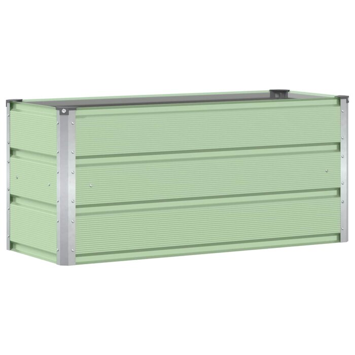 Vidaxl Moderner Pflanzkasten aus Stahl, Grün, 100x40x45 cm - bis zu 32% reduziert