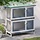 Kaninchenstall 90x45x90cm Holz - Grau - Bis zu 37% Rabatt