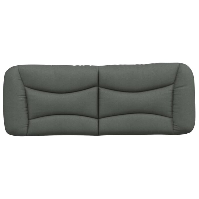 Vidaxl Bettkopfteil-Kissen Hvar 120 cm - Grau - bis zu 34% Rabatt