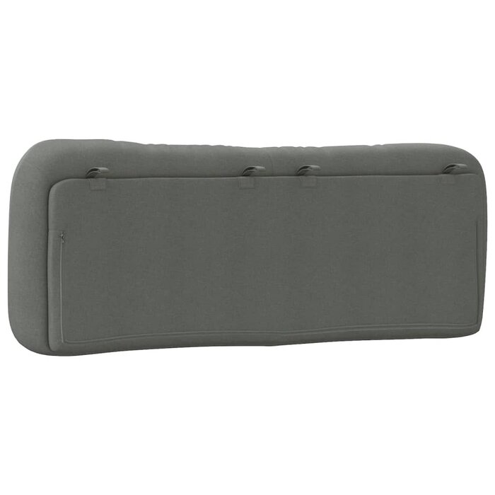Vidaxl Bettkopfteil-Kissen Hvar 120 cm - Grau - bis zu 34% Rabatt