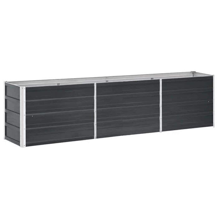 Vidaxl Hochbeet Pflanzkübel 240x40x45cm Anthrazit - Jetzt bis zu 30% Rabatt