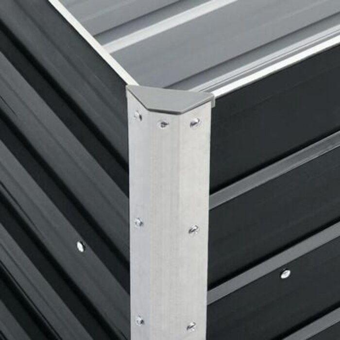 Vidaxl Hochbeet Pflanzkübel 240x40x45cm Anthrazit - Jetzt bis zu 30% Rabatt