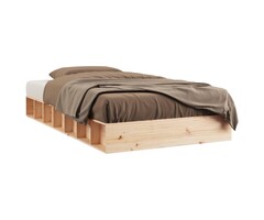 Vidaxl Massives Kiefernholz Bettgestell 90x200 cm - Outlet bis zu 34% reduziert