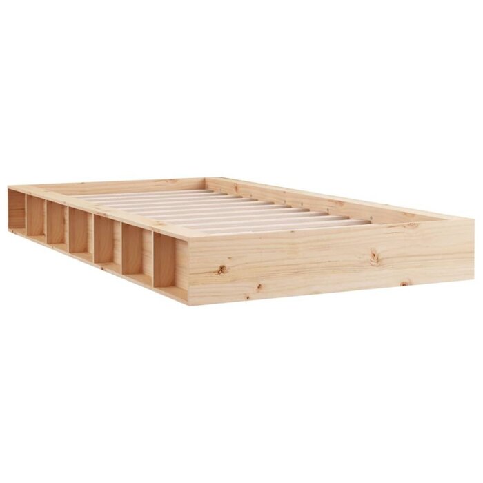 Vidaxl Massives Kiefernholz Bettgestell 90x200 cm - Outlet bis zu 34% reduziert