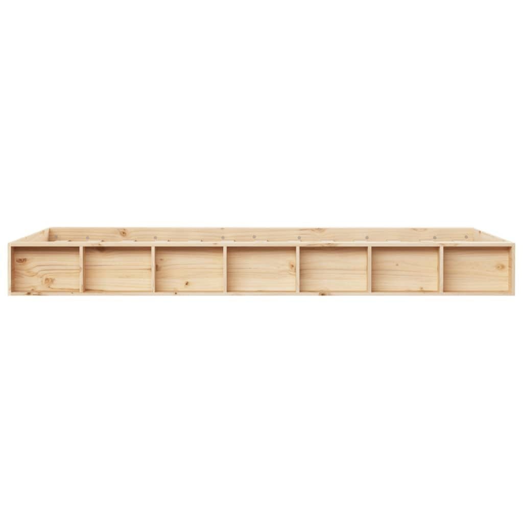 Vidaxl Massives Kiefernholz Bettgestell 90x200 cm - Outlet bis zu 34% reduziert