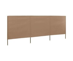 Vidaxl 3-tlg. Windschutz 400x120 cm Taupe - bis zu 28% Rabatt auf Rückläufer